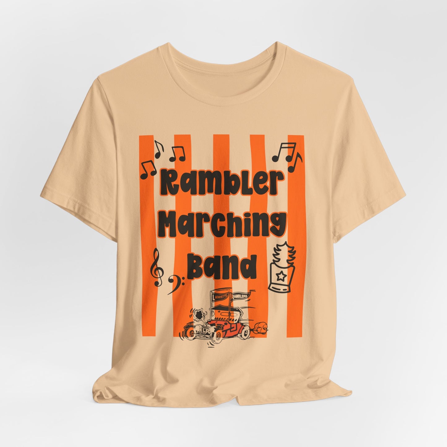 Rambler Marching Band Tee — Stripe Music School Shirt