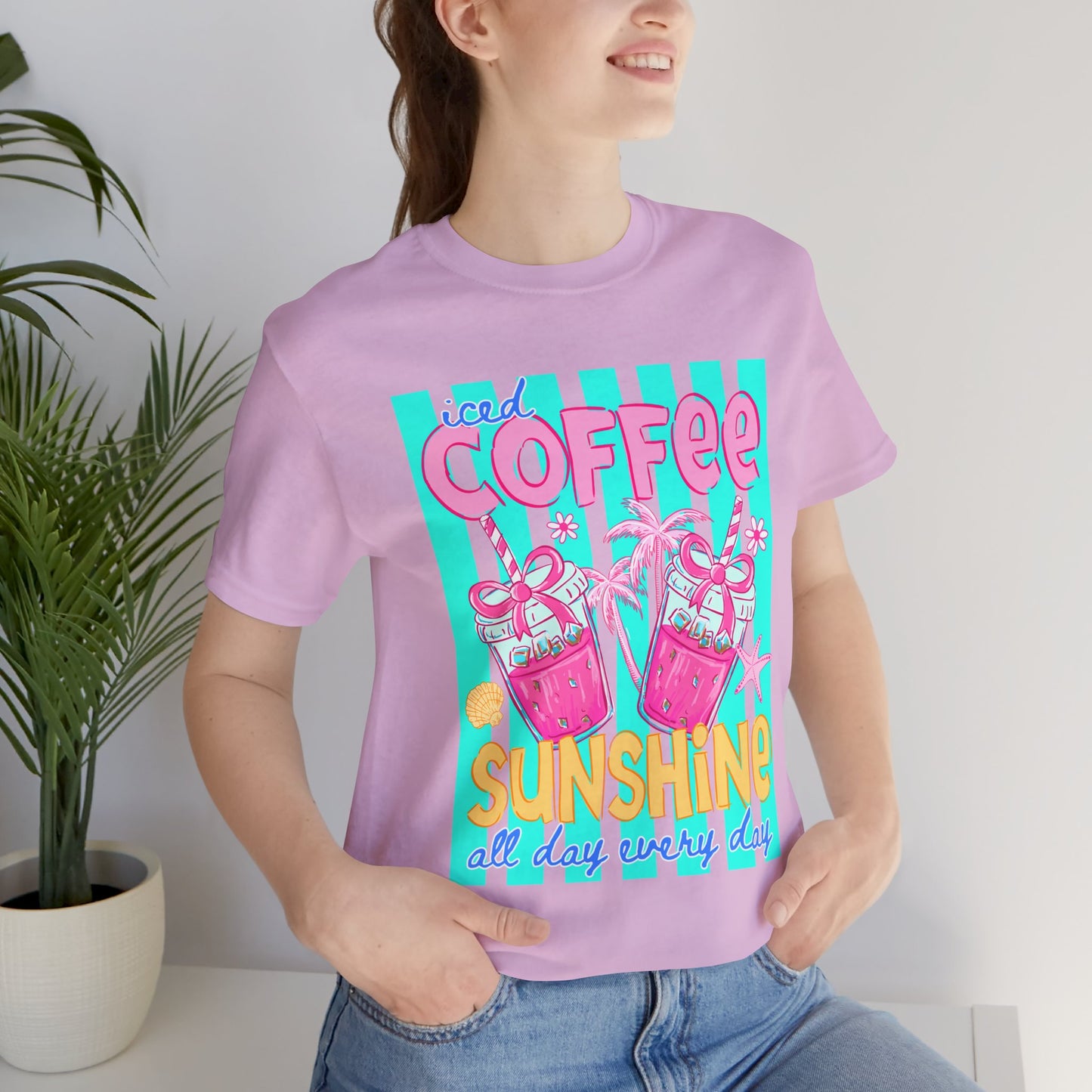 Coffee & Sunshine T-Shirt — Iced Coffee Sunshine Graphic Tee