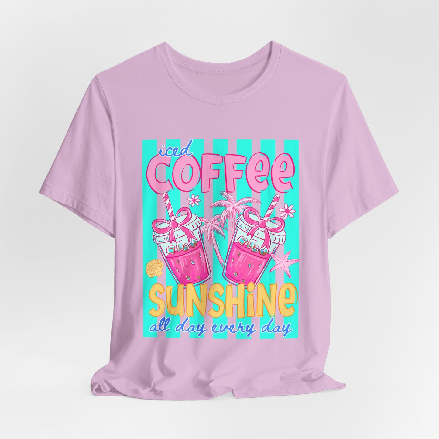 Coffee & Sunshine T-Shirt — Iced Coffee Sunshine Graphic Tee