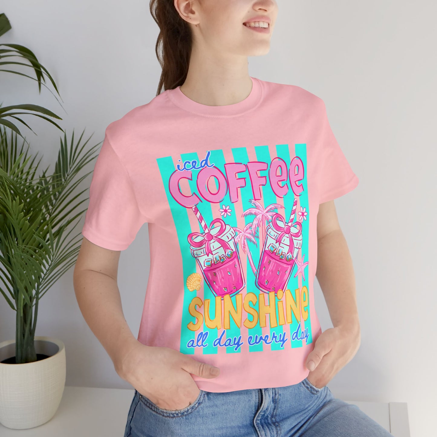Coffee & Sunshine T-Shirt — Iced Coffee Sunshine Graphic Tee