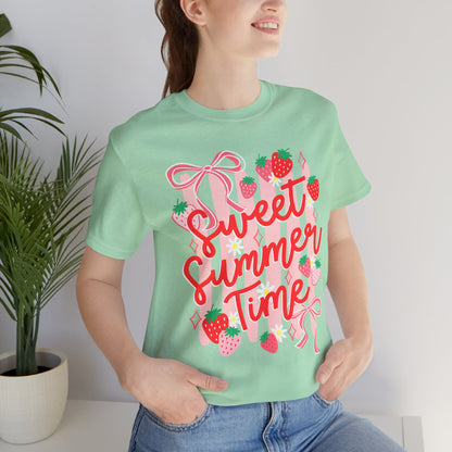Sweet Summer Time T‑Shirt — Strawberry Graphic Tee