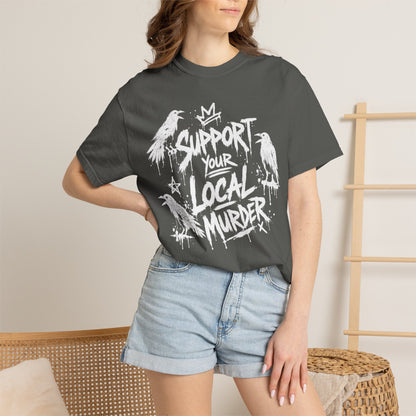 Vintage Distressed White T-Shirt — Subtle Worn-Fade Graphic Tee