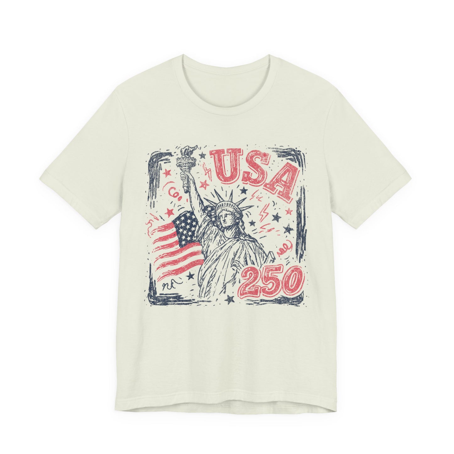 USA 250 Statue of Liberty T-Shirt – American Flag Independence Day Tee