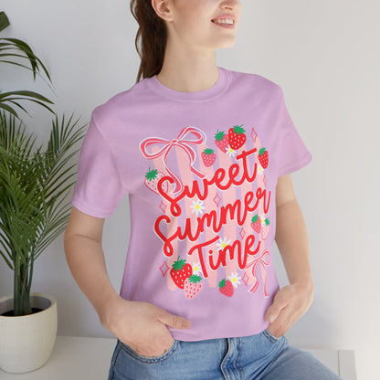 Sweet Summer Time T‑Shirt — Strawberry Graphic Tee