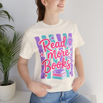 Read More Books T-Shirt — Cute Pastel Reading Tee for Book Lovers