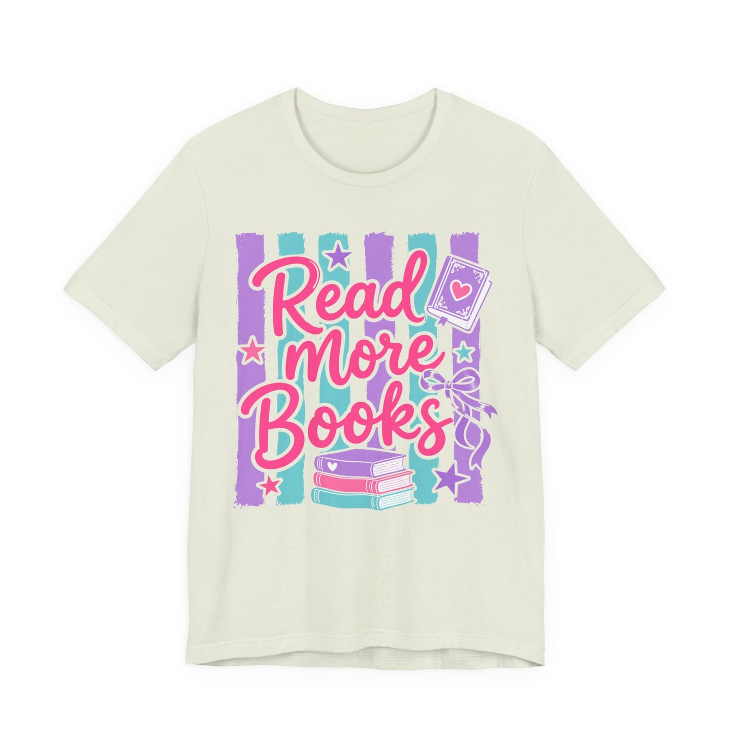 Read More Books T-Shirt — Cute Pastel Reading Tee for Book Lovers