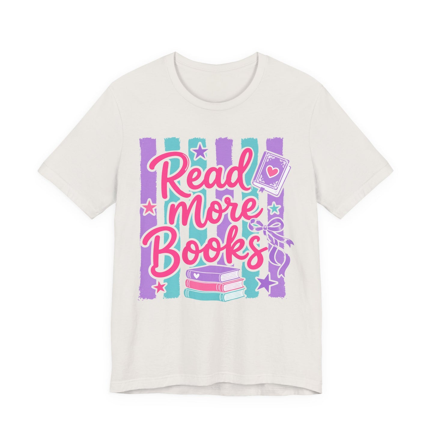Read More Books T-Shirt — Cute Pastel Reading Tee for Book Lovers