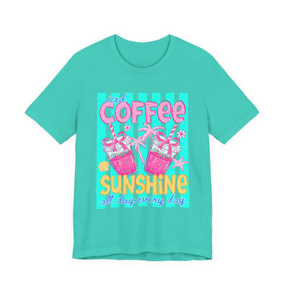 Coffee & Sunshine T-Shirt — Iced Coffee Sunshine Graphic Tee