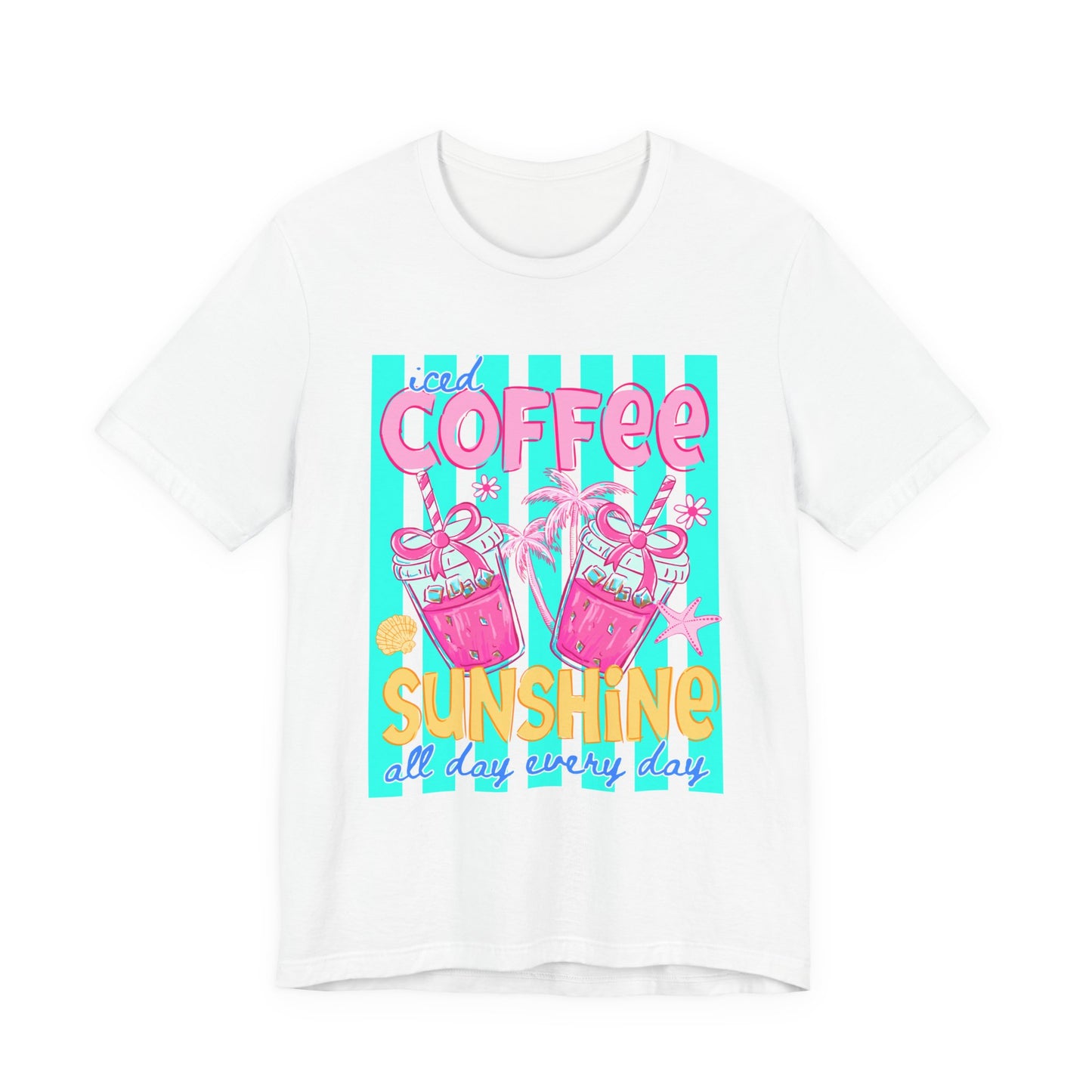 Coffee & Sunshine T-Shirt — Iced Coffee Sunshine Graphic Tee