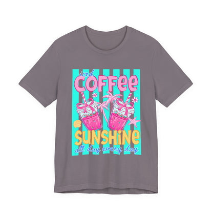 Coffee & Sunshine T-Shirt — Iced Coffee Sunshine Graphic Tee