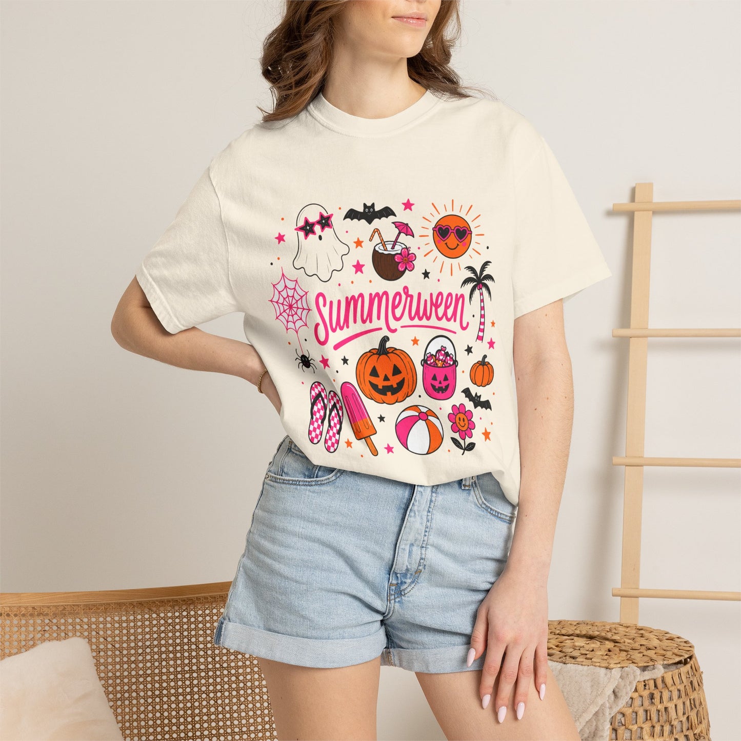 Summerween T-Shirt — Cute Halloween x Summer Graphic Tee