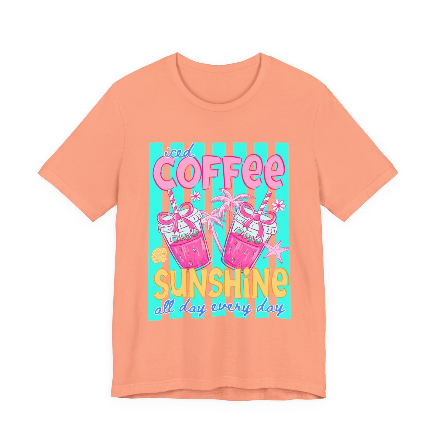 Coffee & Sunshine T-Shirt — Iced Coffee Sunshine Graphic Tee