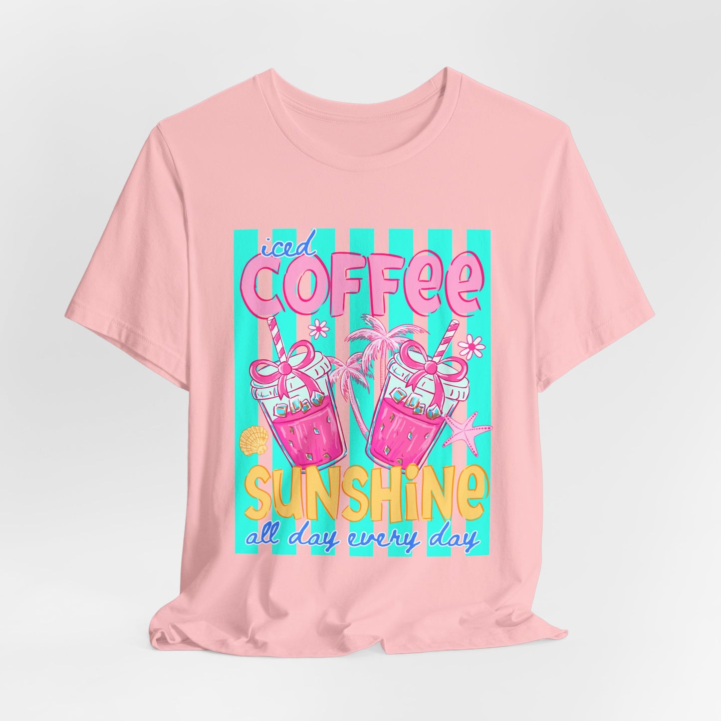 Coffee & Sunshine T-Shirt — Iced Coffee Sunshine Graphic Tee