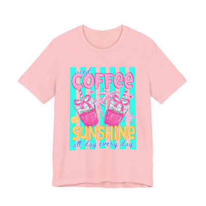 Coffee & Sunshine T-Shirt — Iced Coffee Sunshine Graphic Tee