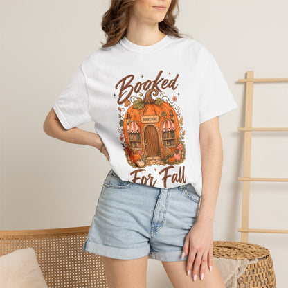 Booked for Fall T-Shirt — Pumpkin Cottage Autumn Reading Tee