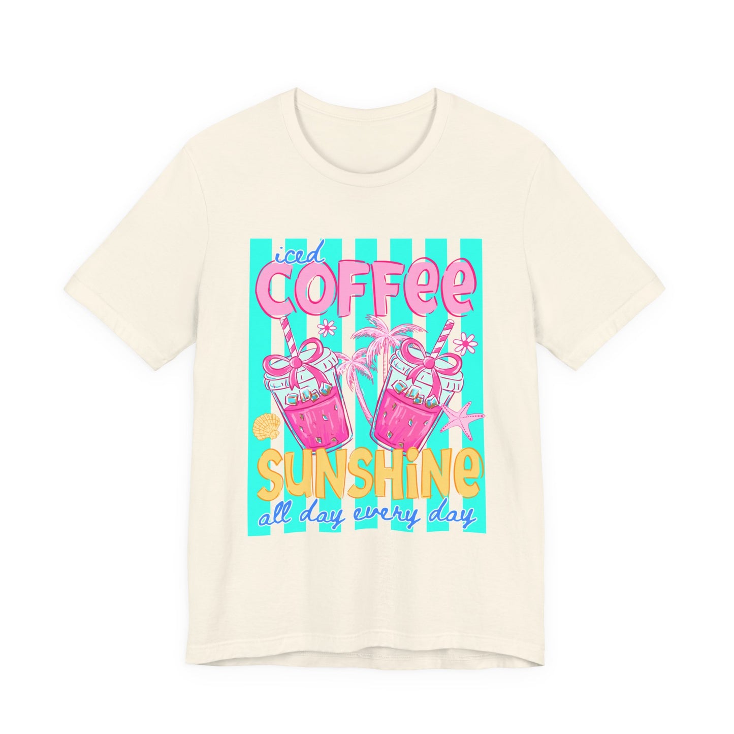 Coffee & Sunshine T-Shirt — Iced Coffee Sunshine Graphic Tee