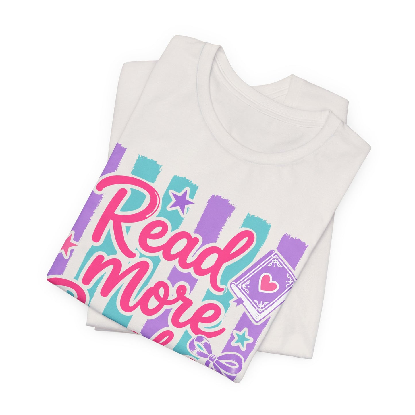 Read More Books T-Shirt — Cute Pastel Reading Tee for Book Lovers