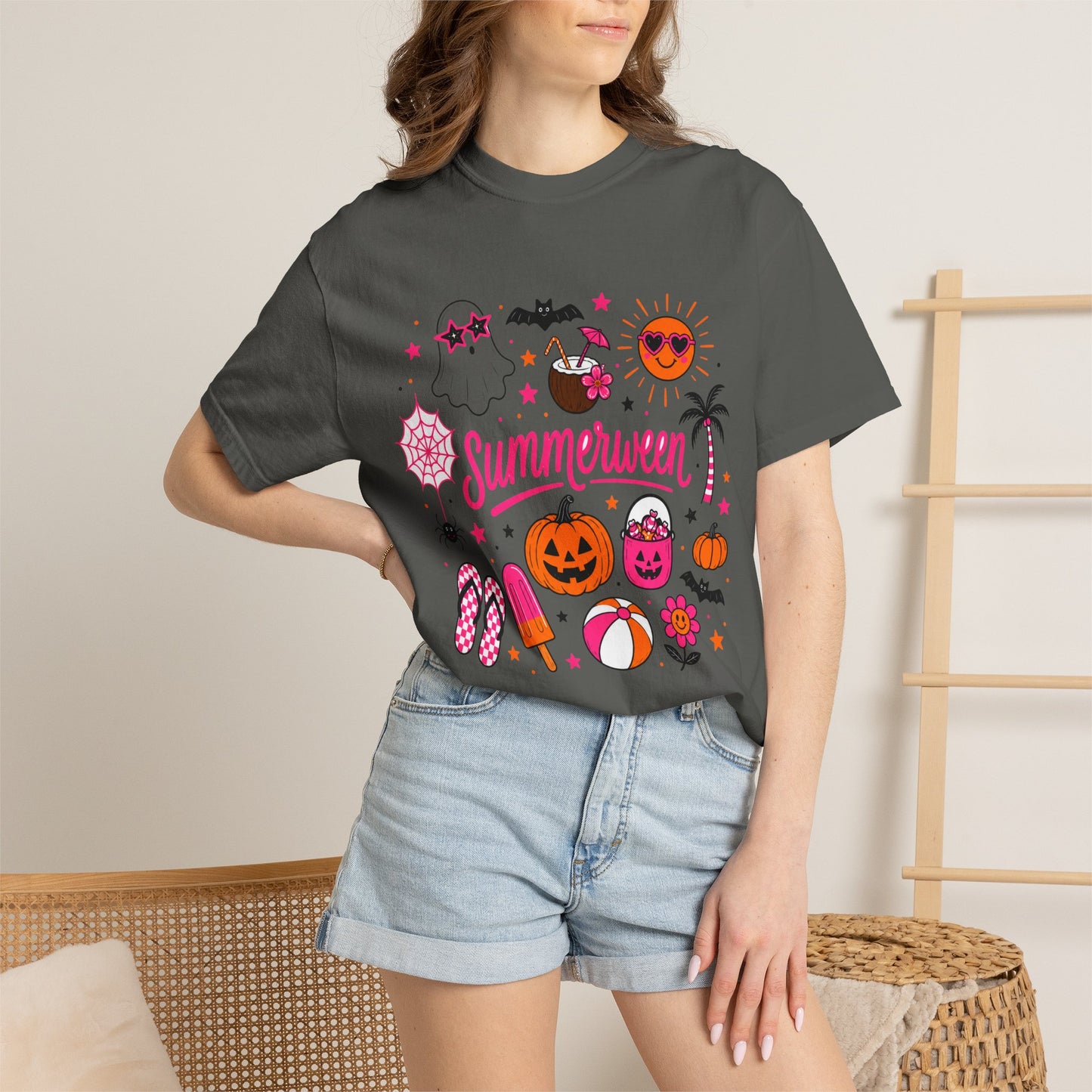 Summerween T-Shirt — Cute Halloween x Summer Graphic Tee