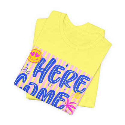 Here Come the Sun T-Shirt - Retro Summer Graphic Tee