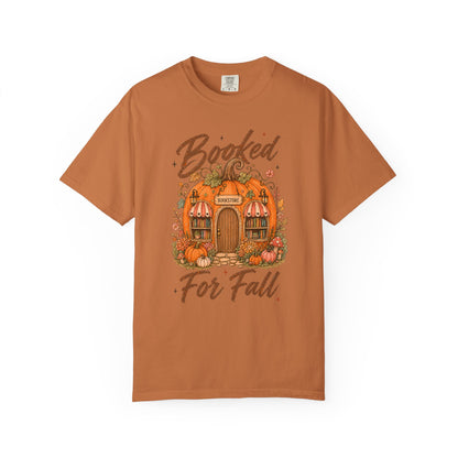 Booked for Fall T-Shirt — Pumpkin Cottage Autumn Reading Tee