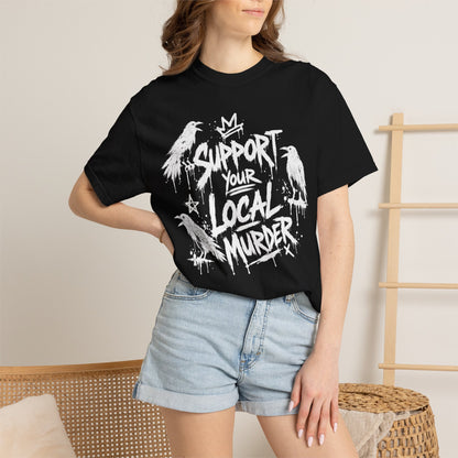 Vintage Distressed White T-Shirt — Subtle Worn-Fade Graphic Tee