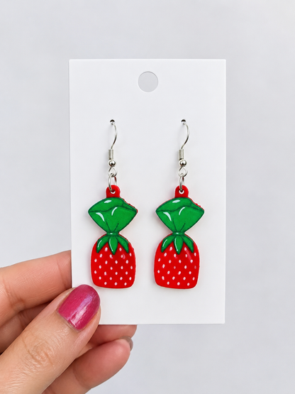 Strawberry Hard Candy Earrings