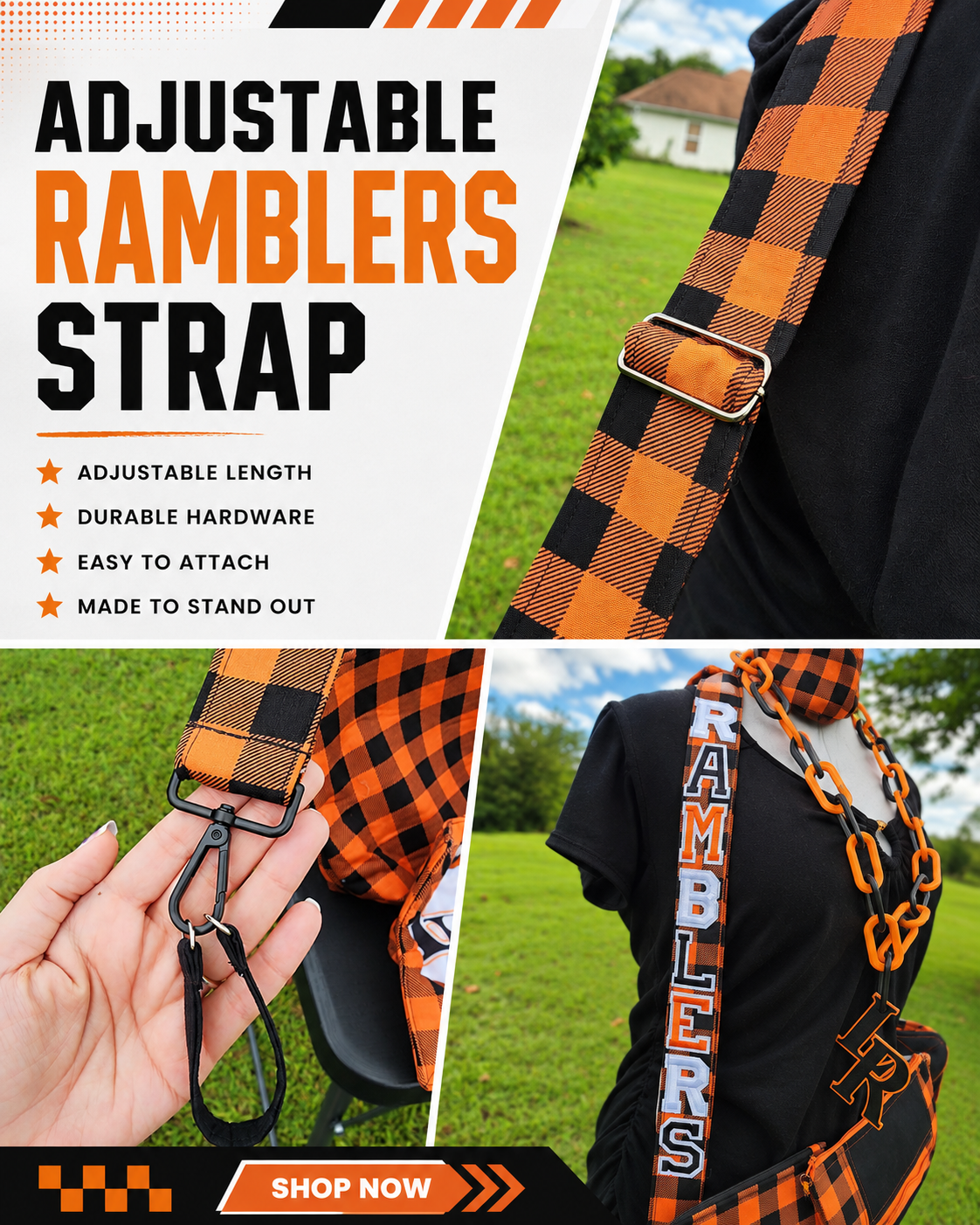 Adjustable Rambler Strap